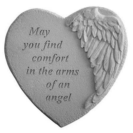 Kay Berry Kay Berry 08911 Winged Heart Memorial Stone - May You Find 8911